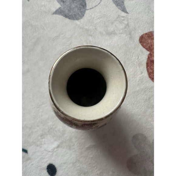 Vintage 6"  Asahi‎ Sato Gordon Collection Vase Floral Peacocks - Made in Japan - Picture 3 of 5